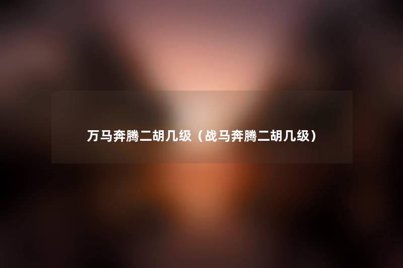 万马奔腾二胡几级(战马奔腾二胡几级) 万马奔腾二胡几级(战马奔腾二胡几级)